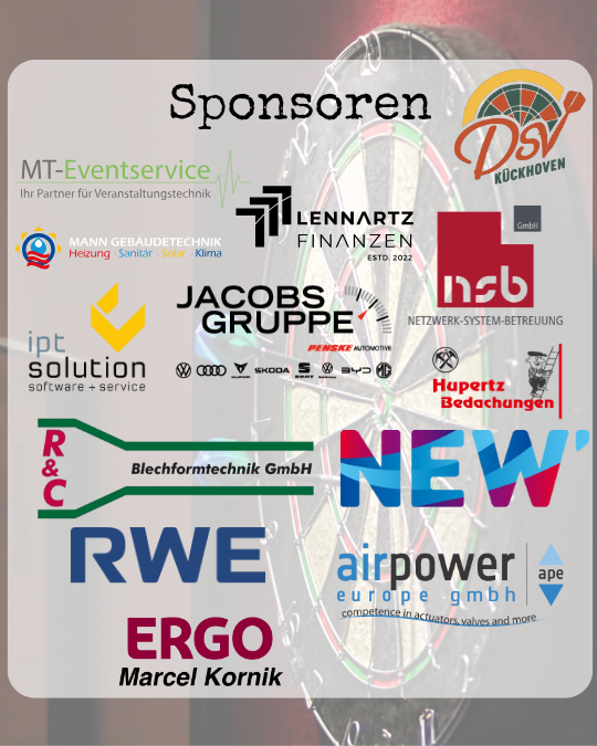 Sponsoren Dart-Cup 2025